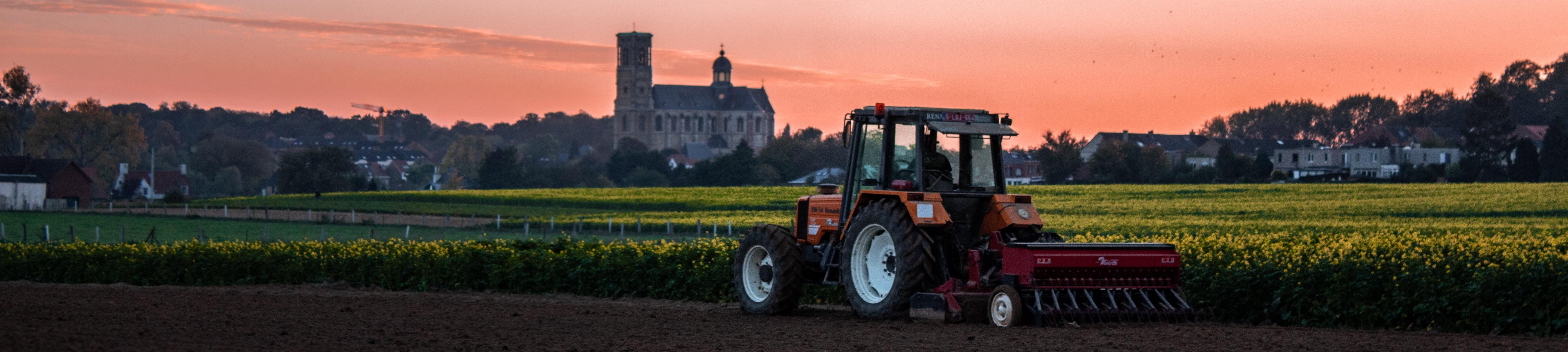 Tractor in the field